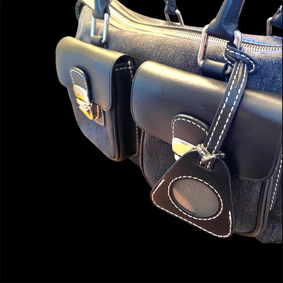 Dooney and Bourke Anniversary Signature Double pocket Satchel Bag - Picture 8 of 12